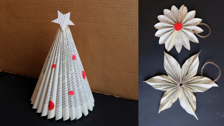Cette astuce géniale pour Noël… transformez de vieux journaux en déco éblouissante !
