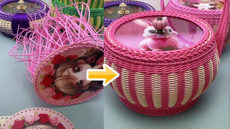 Découvrez comment créer votre panier en rotin PE éblouissant avec cette méthode simple…