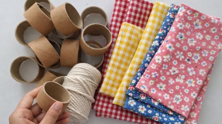 Une idée toute simple pour transformer des rouleaux en organisateur chic et pratique…
