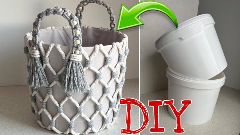 Transformez vos restes de laine en panier chic avec cette astuce épatante…