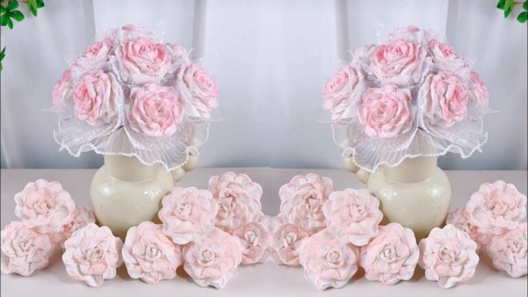 Cette astuce oubliée transforme de simples mouchoirs en magnifiques roses… Découvrez