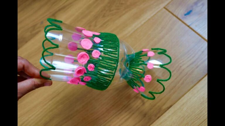 Incroyable… transforme une simple bouteille plastique en un vase époustouflant pour ta déco !
