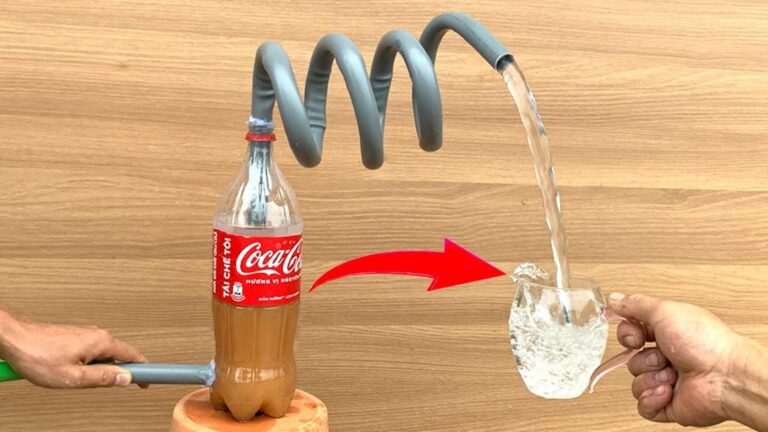 Incroyable… nettoyer l&rsquo;eau avec des tuyaux PVC et bouteilles en plastique !