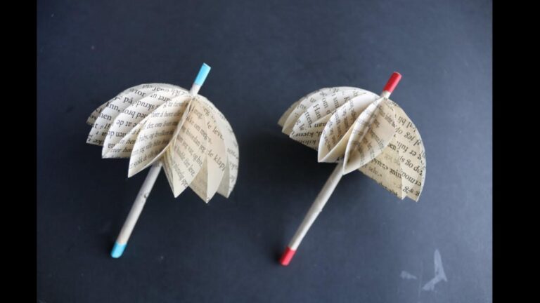Incroyable… Fabriquez un parapluie en papier qui s&rsquo;ouvre et se ferme avec 1 astuce simple !