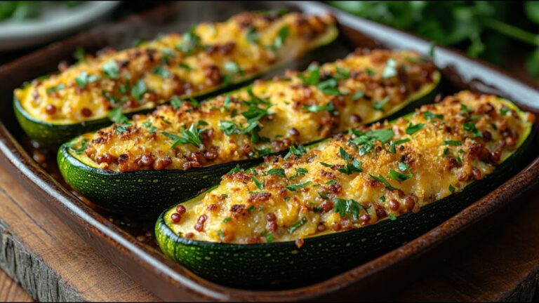 5 recettes de courgettes farcies aux lentilles : délicieuses, saines et vegan !