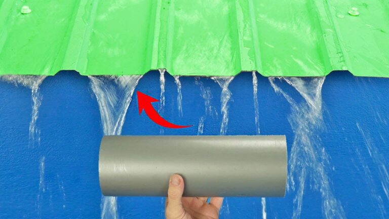 5 étapes pour créer des tuyaux de drainage pour toit en tôles ondulées !