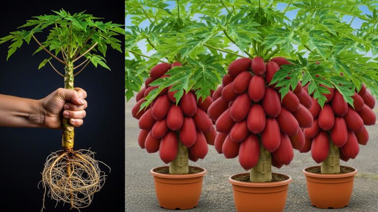 7 étapes pour faire pousser des arbres papaye et sapotille rapidement à partir de boutures !