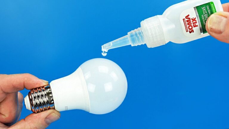 Découvre 5 astuces incroyables avec de la super glue et des ampoules LED !