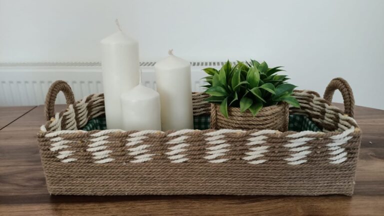 5 idées pour créer des paniers en carton et macramé facilement !