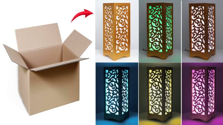 Créez une lampe en carton : 5 étapes simples pour illuminer votre coin déco !