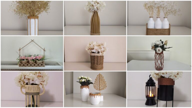 9 idées créatives pour fabriquer des vases uniques et embellir votre intérieur