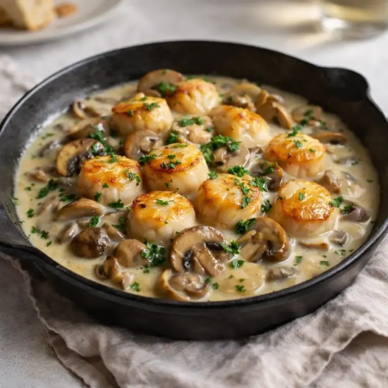 7 étapes pour préparer une blanquette de Saint-Jacques aux champignons irrésistible