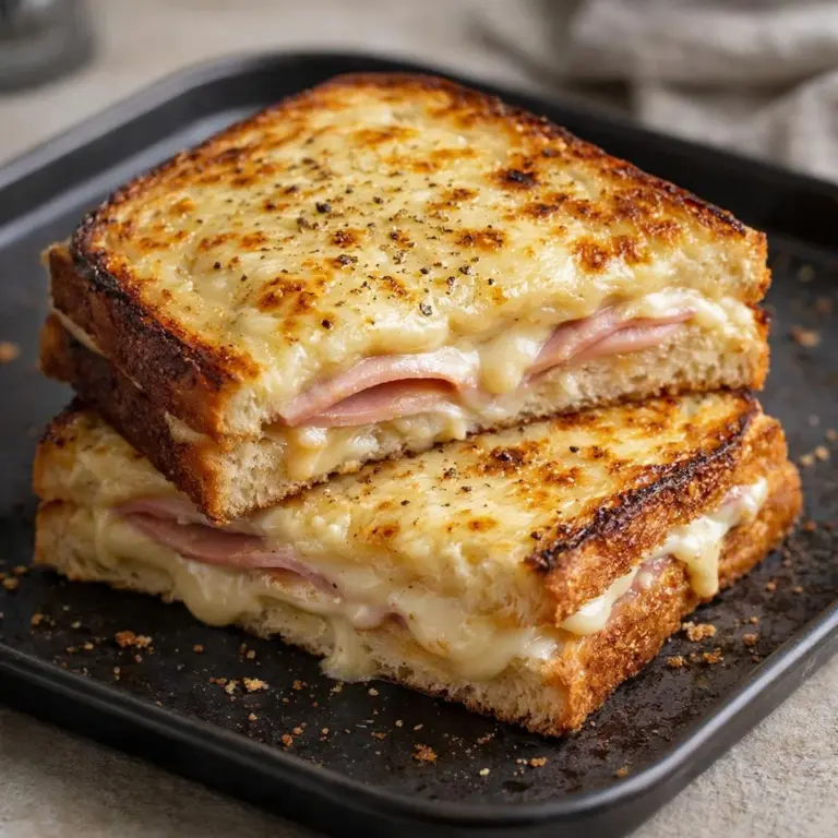 Recette de Croque-Monsieur au four : croustillant et fondant à souhait