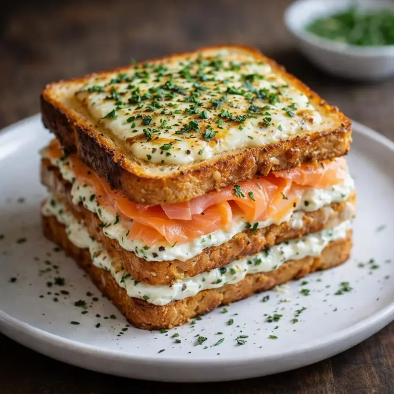 Croque-monsieur au saumon fumé et Boursin gratiné : une délicieuse recette
