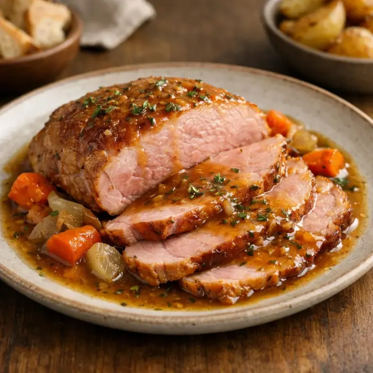 Jambon mijoté à la bière et aux herbes de Provence : un délice facile
