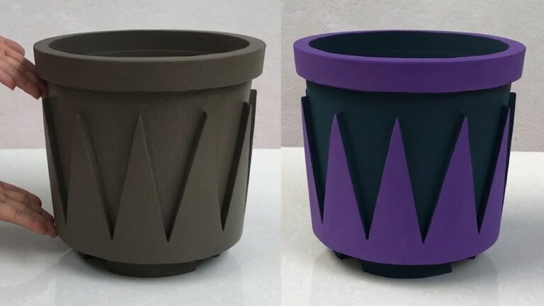 10 idées faciles pour créer des pots de fleurs uniques en ciment