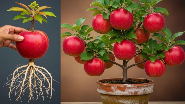Cultivez des pommes avec 1 plante d&rsquo;aloe vera et récoltez pendant des années !