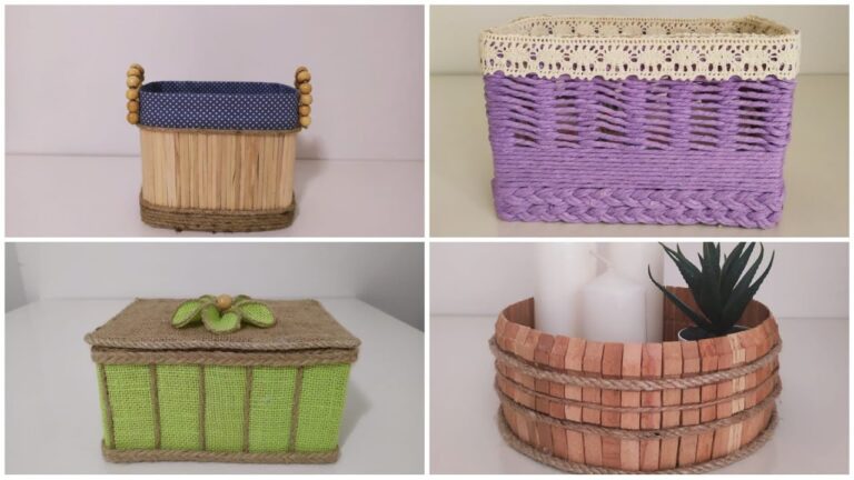 4 idées de paniers à créer avec de la corde jute pour embellir votre décor !