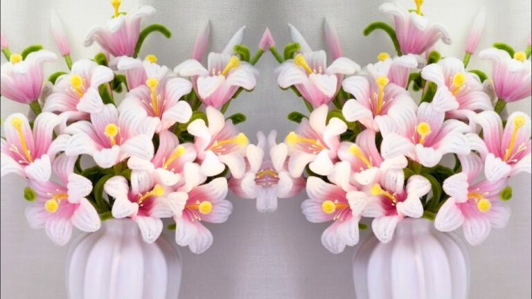 5 étapes simples pour réaliser de magnifiques fleurs en fil chenille pour décorer votre table