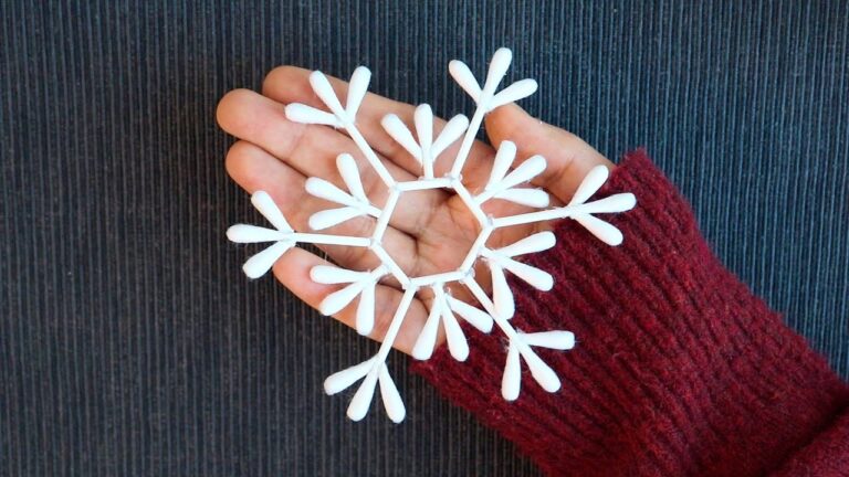 Fabriquez 5 flocons de neige DIY avec des écouteurs, une idée créative à découvrir !