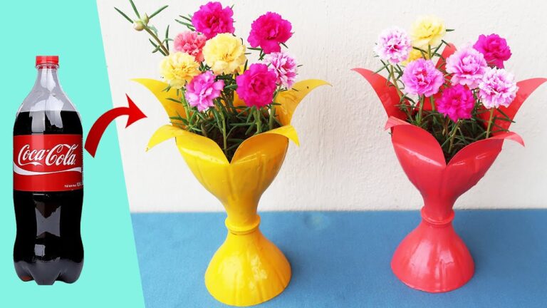 10 idées de pots de fleurs créatifs avec des bouteilles en plastique recyclées !