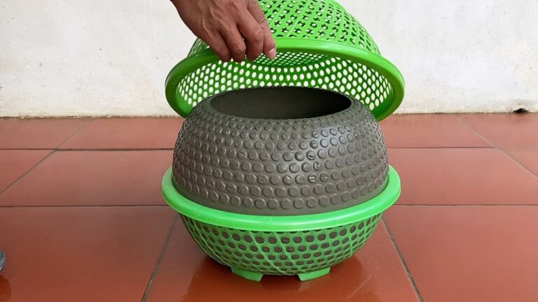 5 astuces pour créer un jardin magnifique avec des paniers en plastique et du ciment