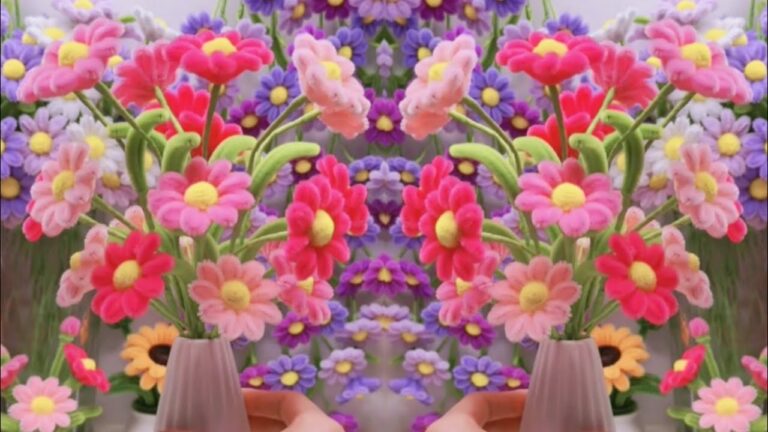 10 idées faciles de fleurs en cure-pipe pour décorer votre table avec style !