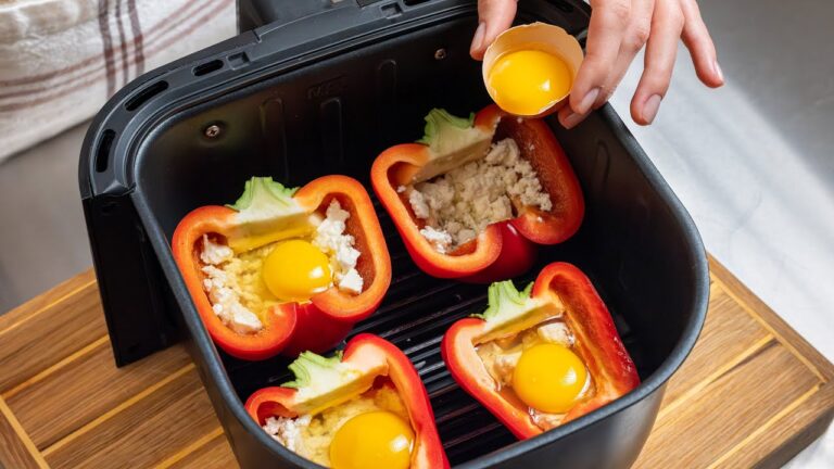 7 idées délicieuses avec des œufs et des poivrons à réaliser à la friteuse à air !