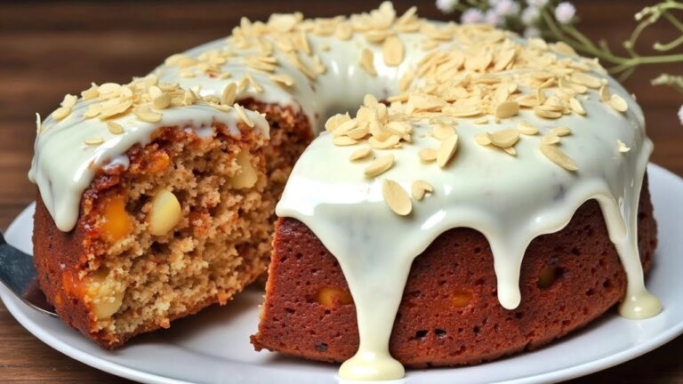 Recette de 15 minutes : Gâteau aux flocons d&rsquo;avoine, pommes et carottes sans farine ni sucre !