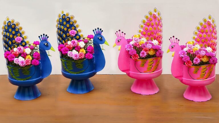Créez 5 pots de fleurs magnifiques en porte-lac de bouteille en plastique !