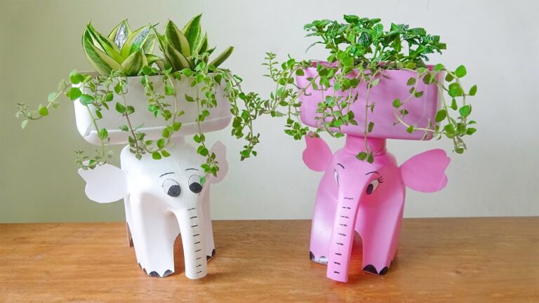 3 idées créatives pour faire des pots de plantes avec des bouteilles en plastique !